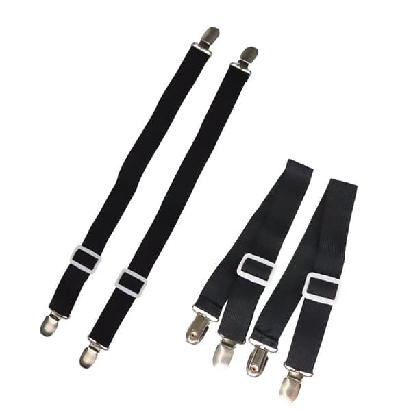 4 stk. - Sengetøystropper Suspenders Elastiske Sengetøystropper for Madrassdeksler Sofa Duk