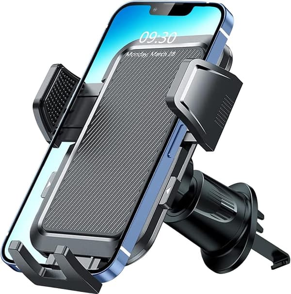 Sort bil mobiltelefonholder