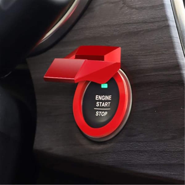 Rød Universal Start Push Button Beskyttende Deksel Shell Biltilgang