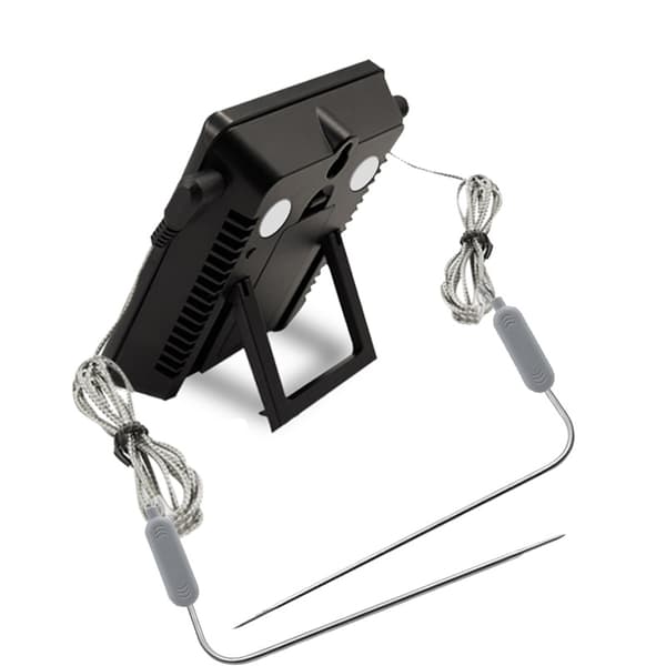 Kødtermometer, med 2 sonder, med LCD-display