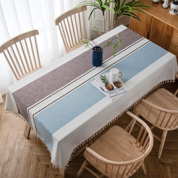 140x180 cm Rektangulær Dug Country Chic Dug i Linned C