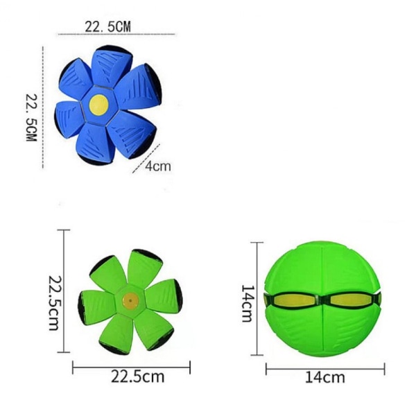 2 kpl 2023 Lemmikkieläinten lelu - Lentävä alus pallo koiralle, Lentävä alus pallo lemmikkieläimille - Lentävä alus pallo koirille ja kissoille