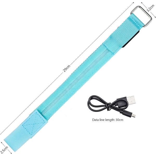 LED reflekterande armarmband säkerhetsarmband lysande armband W