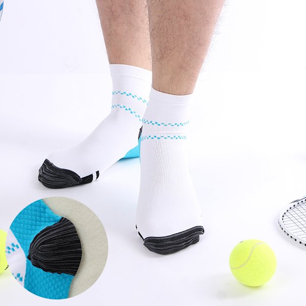 Stretch Kompressions Sportstrumpor för Män och Kvinnor, 8-pack Herr- och Damstrumpor, Herr Andningsbara Bomullsstrumpor P