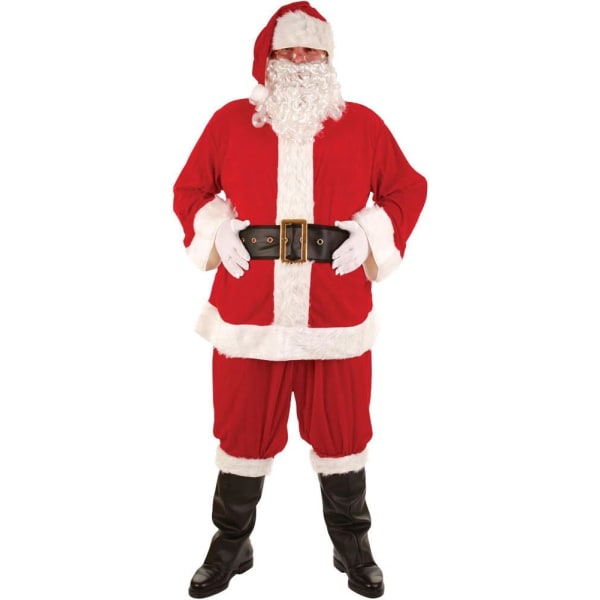 Puvut Super Deluxe 8kpl Santa Suit (XXL)