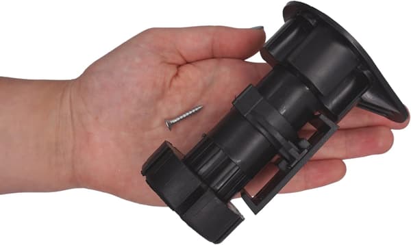 16 Højdejusterbare Sorte Plastikmøbelben med Clips, Sæt