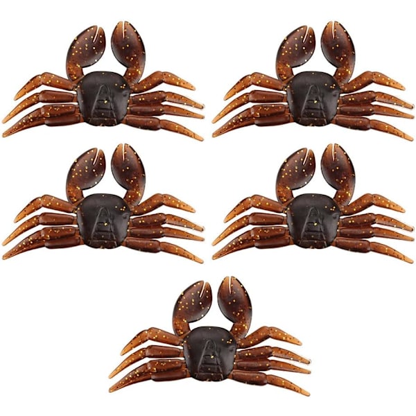 5 st/förpackning mjuka fiskedrag, realistiska fiskedrag maskmask
