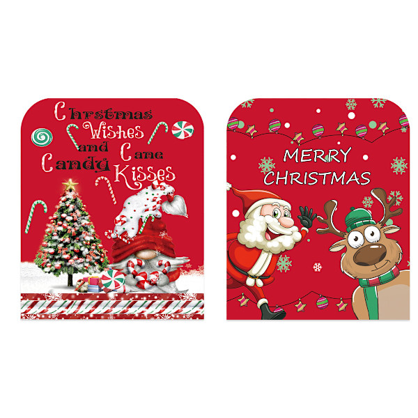 2 stycken julstolsöverdrag, storlek 16 P