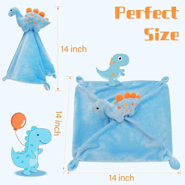 (Dinosaur) Baby Blød Sikkerhedstæppe Baby Snuggle Legetøj Plys Dyr Tæppe Baby
