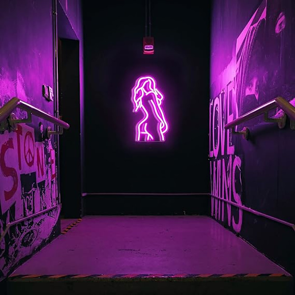 Lady Neon Skylt