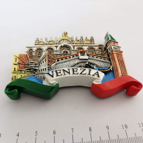 Handgjord 3D-kylskåpsmagnet Venedig Italien Hem och kök Dekor Venedig Kylskåp