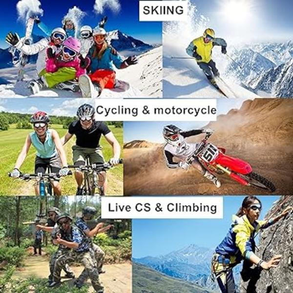 (Harmaa 2 kpl) Anti-UV Hiihto- ja lumilautailulasit Motocross-yhteensopivuus