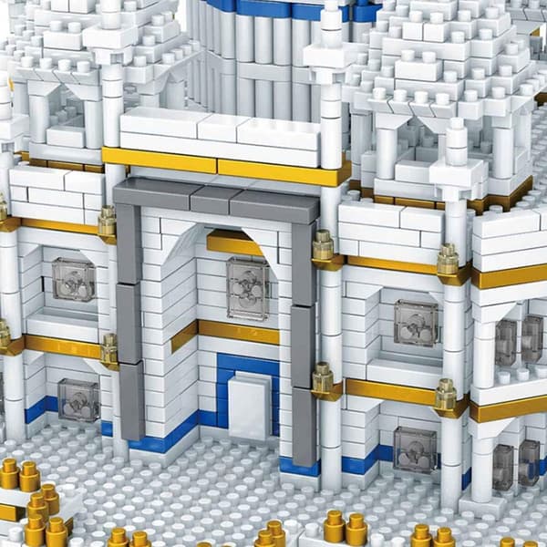 Världsberömd arkitektur Taj Mahal Palace modell 3D Diamond Mini