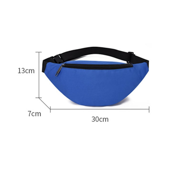 Moderigtig Basic Fanny Pack - Sport - Vandreture Fanny Pack - Sort - 2 Rum - Lynlås - Justerbar