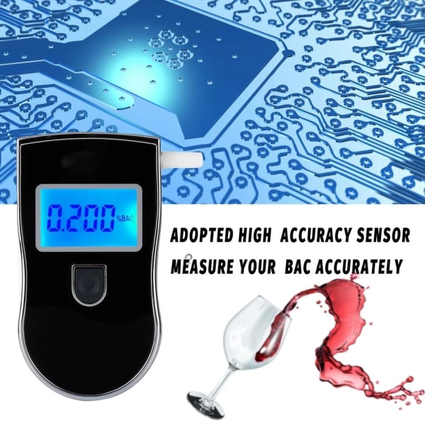 Professionell digital alkoanalysator, Portable Breath Alcohol Tester Portable