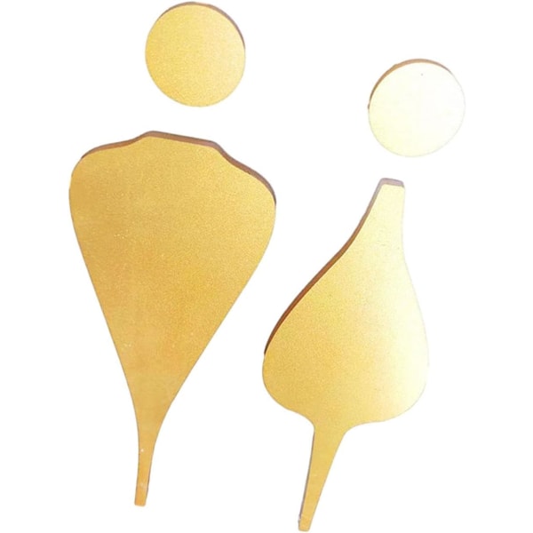 3D-WC-kyltti, kylpyhuoneen symbolit, kylpyhuoneen opasteet, WC-tunnistekyltti, huoneen ovimerkit, malli