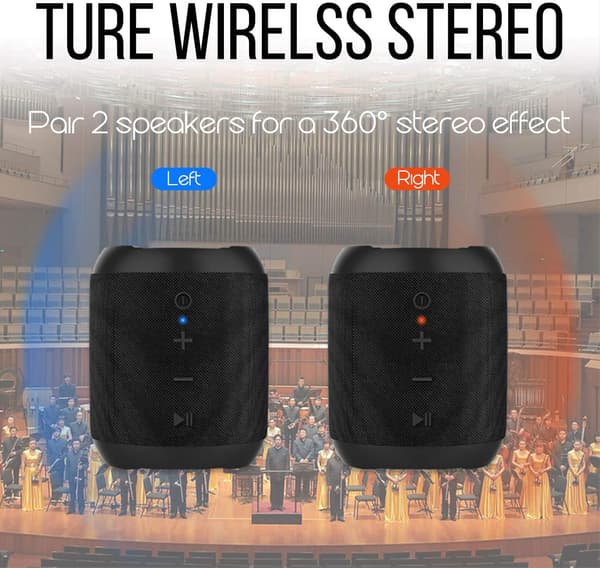 Kannettava Bluetooth-kaiutin, 5W vedenpitävä Bluetooth-kaiutin HD Au
