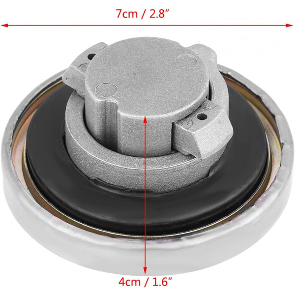 Bränslepåfyllningslock, Motorcykel Bränslepåfyllningslock Tanklock med 2 Nycklar Kompatibel med