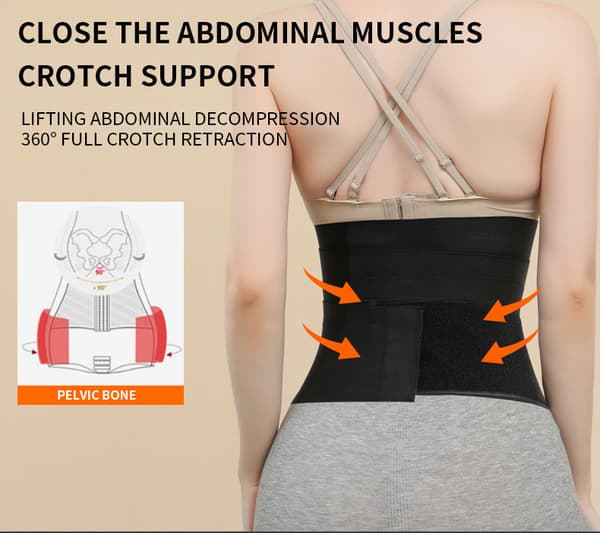 Midjetrener for kvinner Sauna belte mageinnpakning Plus Size
