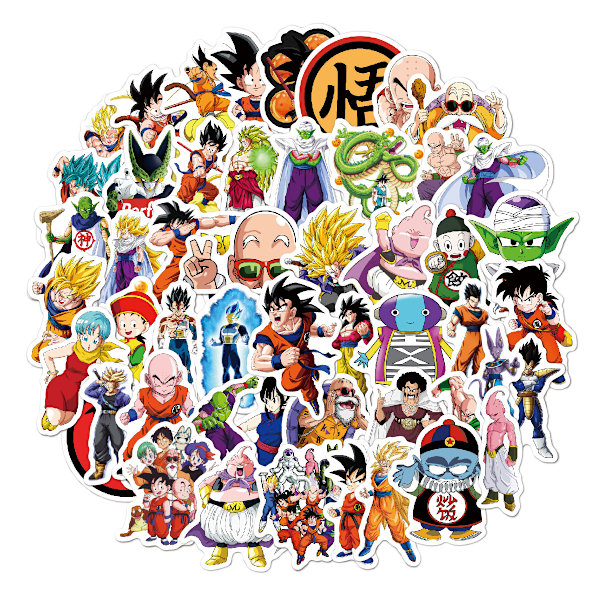 (TT037-Dragon Ball 50 arkkia/pakkaus) sarjakuva graffiti vedenpitävä st