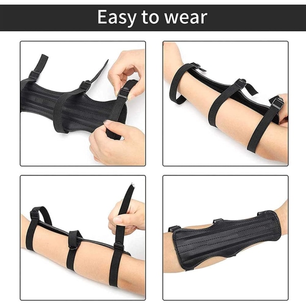 Bueskyting Arm Guard, Justerbar Bueskyting Beskytter med Fingerbeskytter,