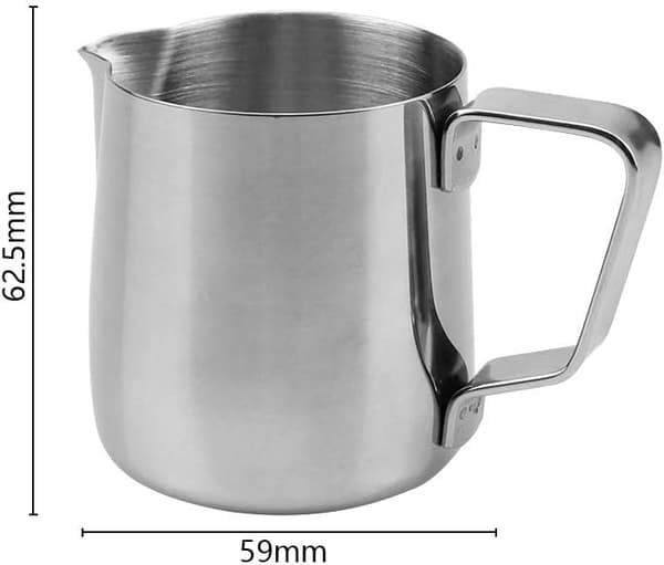 2 rustfrit stålkander 150 ml mælkekande mælkekande mælkekande kop M