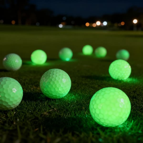 Selvlysende golfbolde til natsport Fluorescerende selvlysende golfbolde