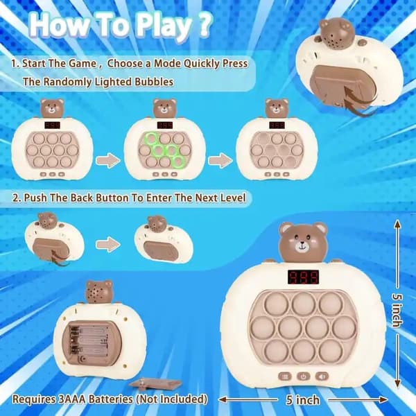 2 PAKKA Puzzle Pop It -pelilaite, Push Pops Bubble Sensory Fidgets -lelu, Decompression Breakthrough
