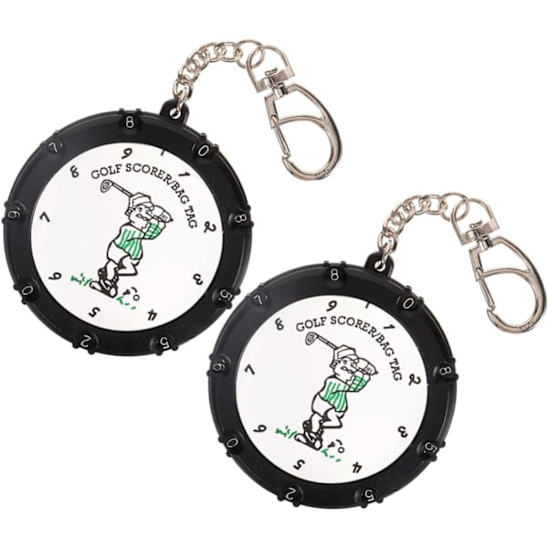 （silver）2 st Golf Scorer Mini Golf Scoring Device Golf Scoring