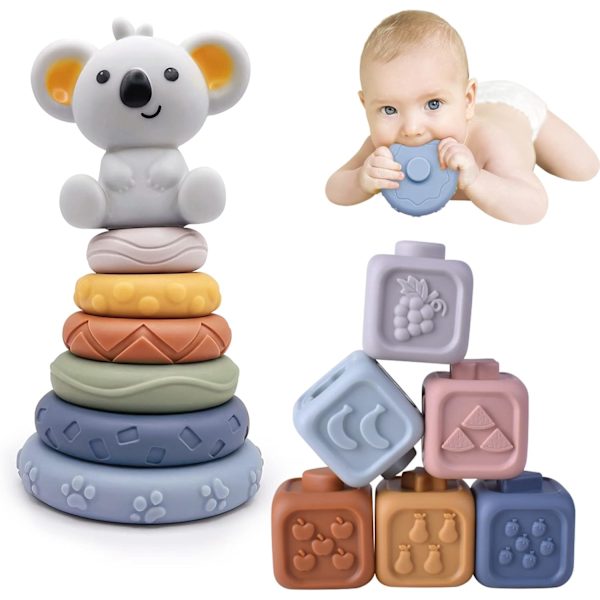 Baby Legetøj 6 Måneder, Stabel Legetøj, Baby Tandring, Baby Montessori Legetøj, Nesting Cirkel, Tidlig Uddannelse Legetøj, Christ G