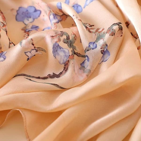 Dames Sjal Silke Sateng Skjerf Trykt Sjal Leopard Sjal Wra
