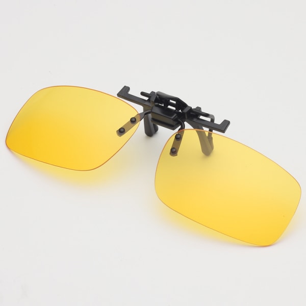 Clip on Polarized Night vision Glasses Flip up Sunglasses UV-400 to Wear Ov