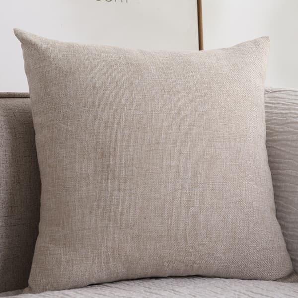 Kuddfodral, Kvadratisk Tjock Hemp Soffa Kudde - Set om 2