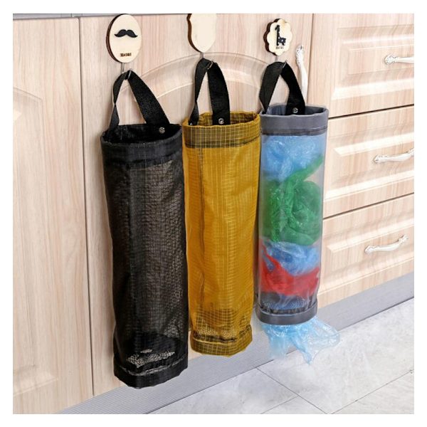 1 st Väggmonterad Plastpåsehållare för Hushåll, Köksavfall, Soppa, Dispenser, Förvaring V