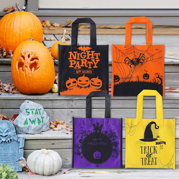 40 Halloween-karkkipussia, karkkipussit, Halloween-käsilaukkulahja lapsille Halloween-juhlan koristelu