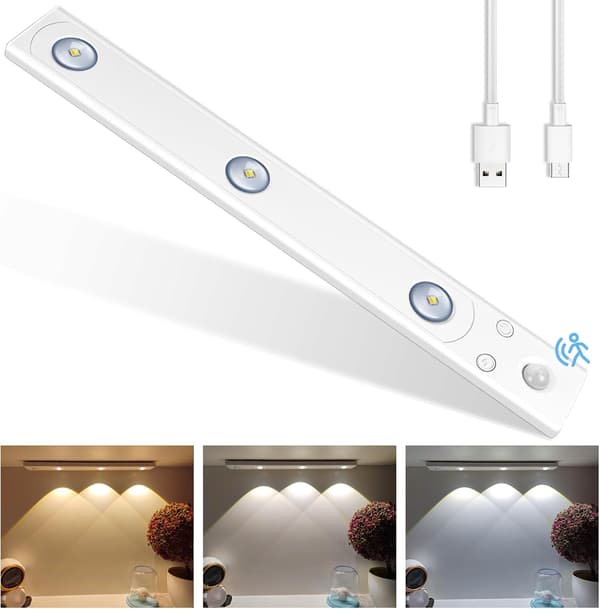 LED Skabsl lampe, Bevægelsessensor Lampe med 4 Tilstande I