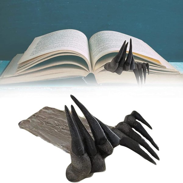 1Pcs 3D Bookmark-Thriller Demon Hand Bookmark，Creative 3D Devil's