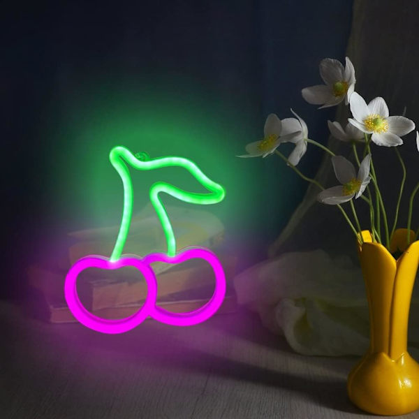 Neonlys, til soveværelse Neon skilte, LED Neon vægskilt Frugt Neo