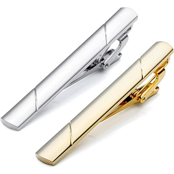 Solmionpidikkeet miehille, kuparinen solmionpidike, Slim Collar Shirt Clips Set,