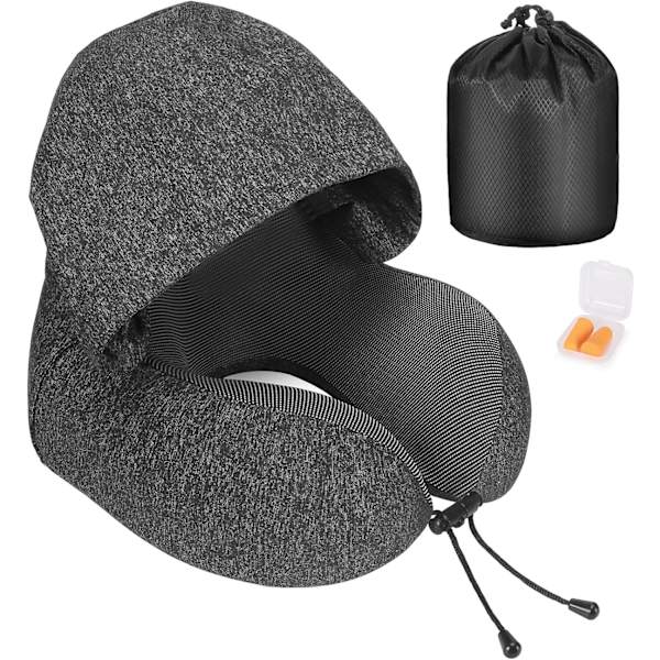 Rejsepude, Memory Foam Rejsepude, Hætte Rejsepude, C