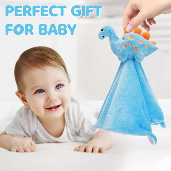 (Dinosaur) Baby Blød Sikkerhedstæppe Baby Snuggle Legetøj Plys Dyr Tæppe Baby