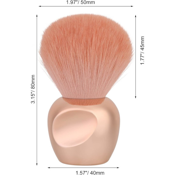 Nageldammborste, Nagelborste, Rengöringsborste för Manikyr Nagellack och Makeup Puder Rouge H