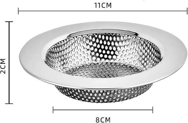 Vaskesier i rustfrit stål, et sæt med to stk. (11,1 cm)