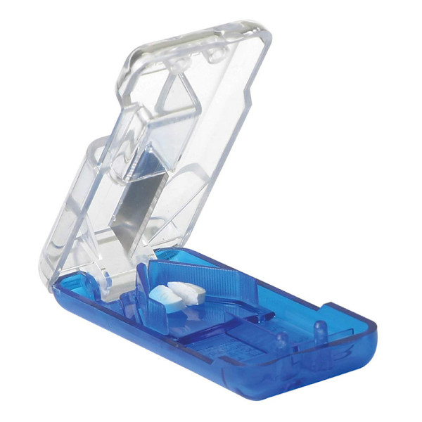 Pillekutter og -deler med dispenser, kutter piller, vitaminer, tabletter