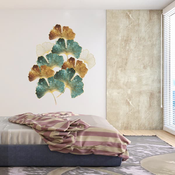 Retro Ginkgo 2-pack (30*90CM) Gräs Väggdekal Dekal Jag Dekorerar Vardagsrum Sovrum Badrum Kök Korridor