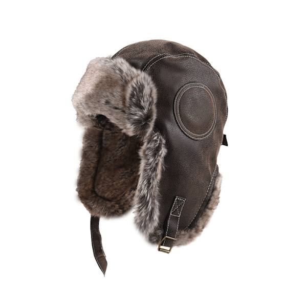 Unisex Faux Fur Hat Vindtät Vintermössa Mössor Rysk Mössa