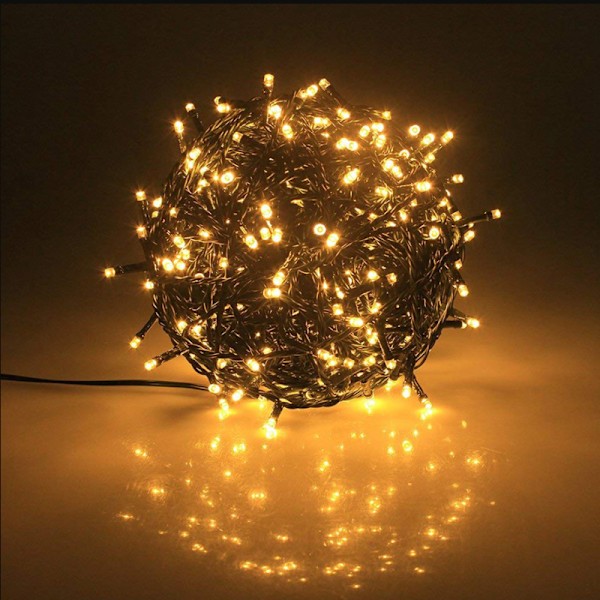 Fall Decoration String Lights, 20M 200 LED Orange Halloween String Lights Indoor Fairy Lights 8 Mode