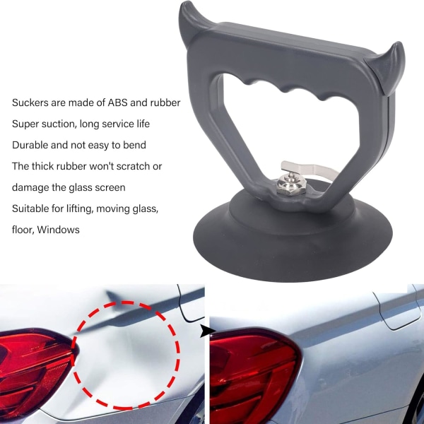 (L)Bilbulkdragare, Ergonomiskt handtag Auto Reparation Sugkopp Hög