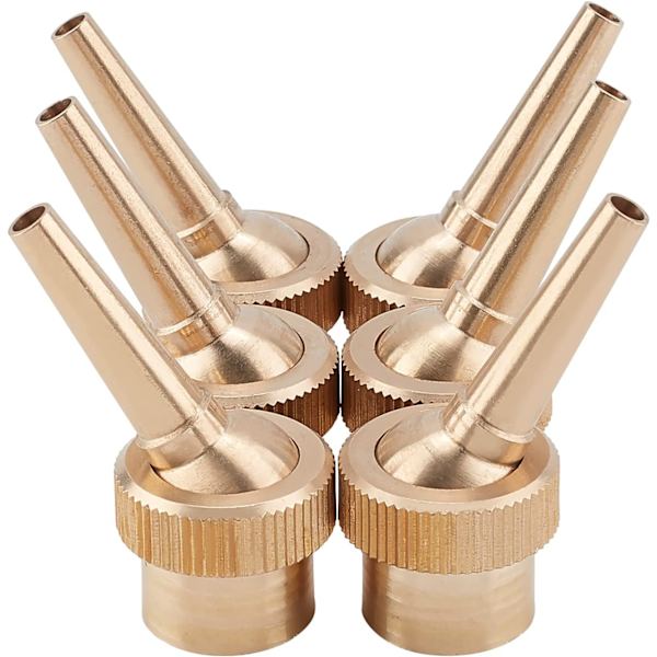 6 stk messing fontenedyse, 19mm DN15 landskapssprayhode