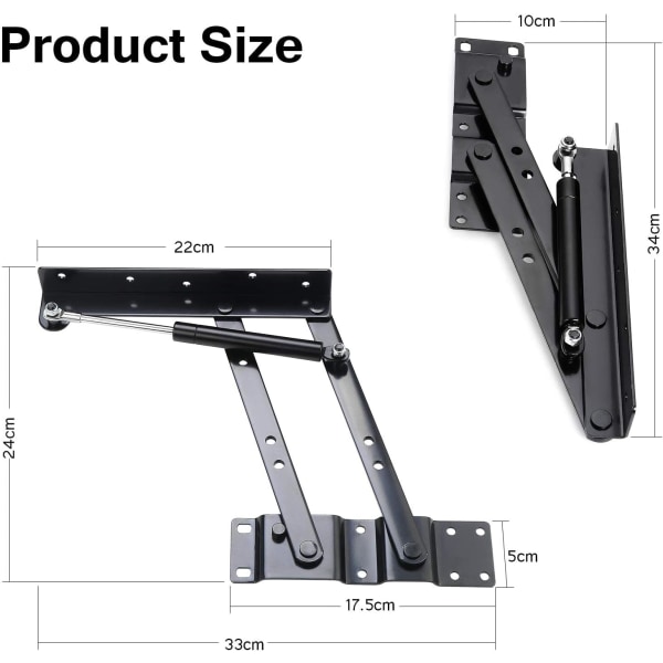 1 par kaffebordløftemekanisme Kaffebord Hardware Spring F